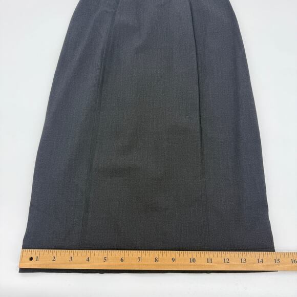 DOLCE & GABBANA Womens Wool Pencil Skirt Size IT 38 US XS Dark Grey Quiet Luxury - Picture 7 of 9